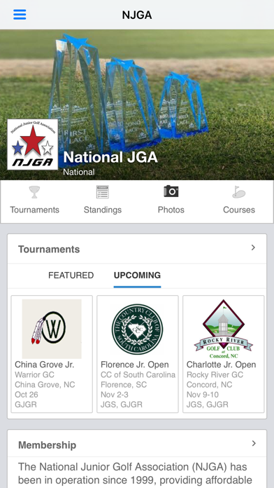 Screenshot #1 pour National Jr. Golf Association