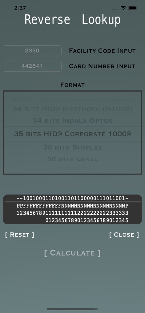 Proximity - Access Card Calc - Utilities App | MWM