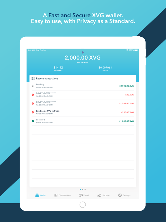 Screenshot #5 pour Verge Currency Wallet