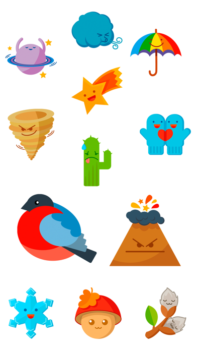 Screenshot #1 pour Cutest Weather Stickers