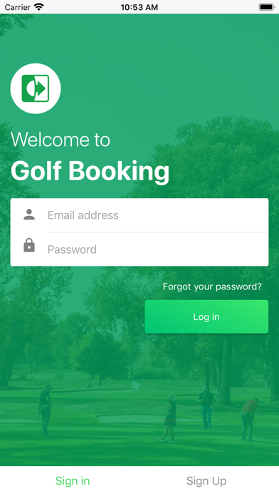 Golf Booking Screenshot