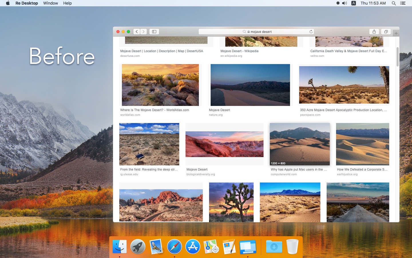 Screenshot do app Re Desktop