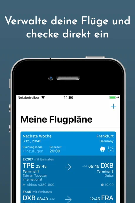 Boarding Pass - Flug Check-in