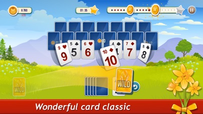 Solitaire TriPeaks Rose Garden Screenshot
