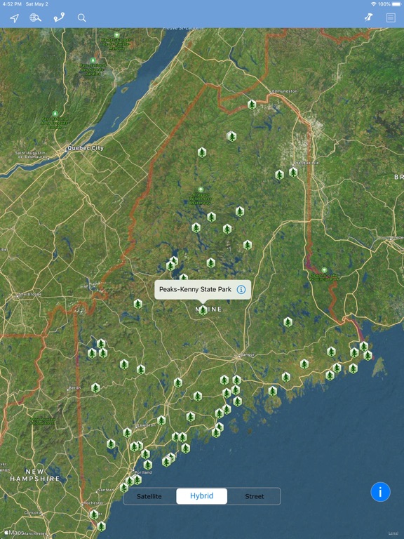 Screenshot #4 pour Maine State Parks map!