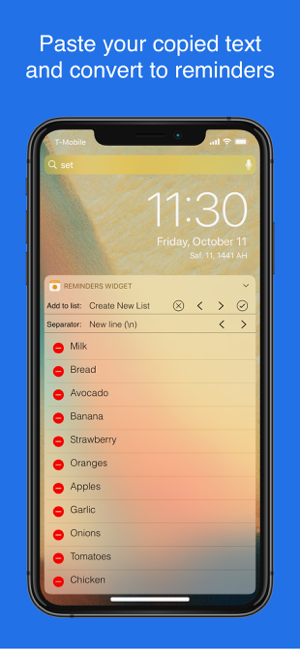 ‎Reminders Widget Screenshot