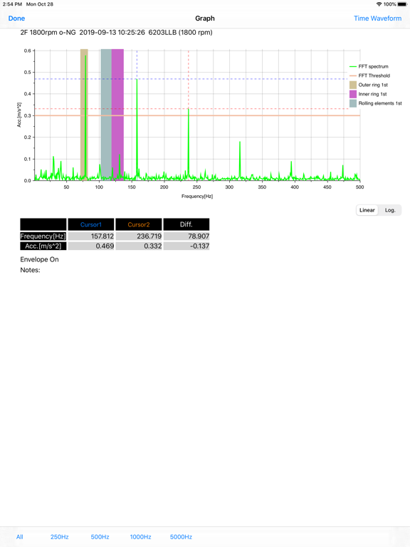 NTN PORTABLE VIBROSCOPE iPad screenshot 3 - Business app
