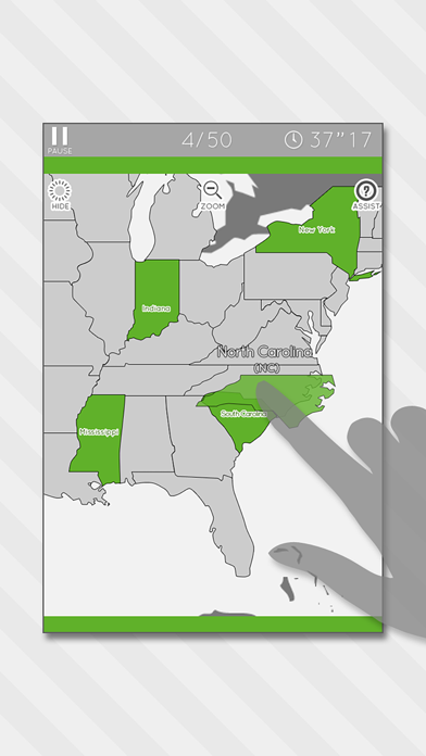 Enjoy Learning U.S. Map Puzzle Screenshot