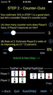 poker odds teacher iphone screenshot 3