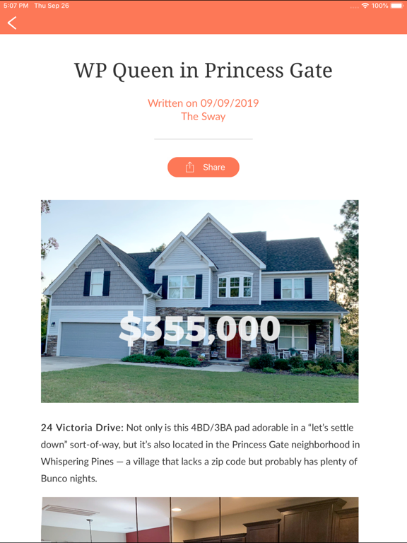 The Sway: Guide to the Pines iPad screenshot 5 - News app