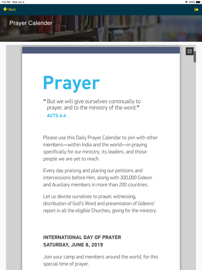 Gideons India GMAP 2.0