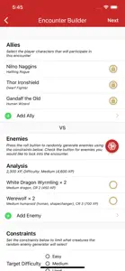 Game Master 5th Edition screenshot #3 for iPhone