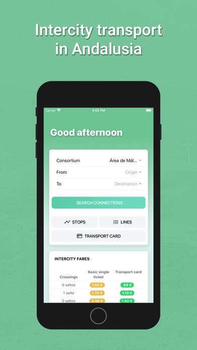 Screenshot 1 of Transportes Andalucía PRO App