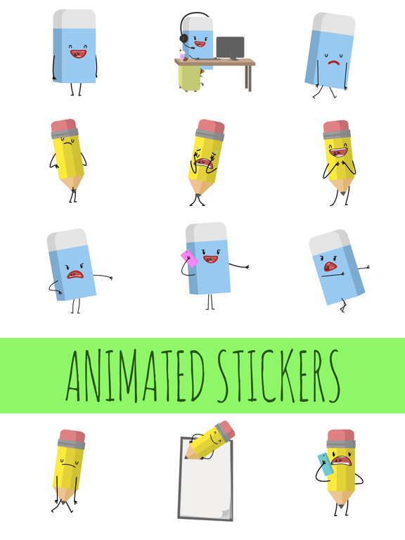 Screenshot #4 pour Pencil Eraser Animated Sticker