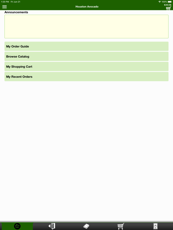 Houston Avocado iPad screenshot 1 - Food & Drink app