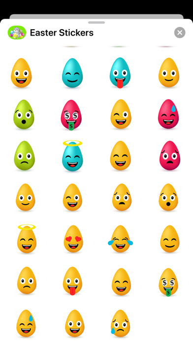 Screenshot #2 pour Happy Easter Stickers - Emojis