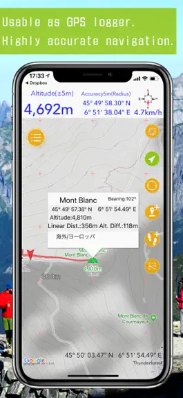 Game screenshot ジオグラフィカ | 登山用GPS apk