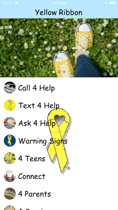Yellow Ribbon App Screenshot 1 - AppWisp.com Yellow Ribbon App Screenshot 1 - AppWisp.com