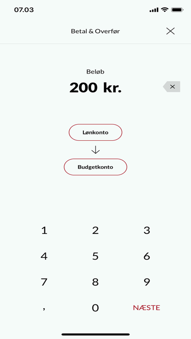 Mobilbank MiddelfartSparekasse Screenshot