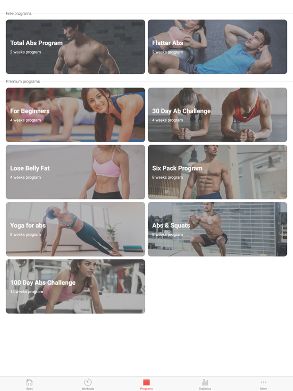 Total Abs Program iPad screenshot