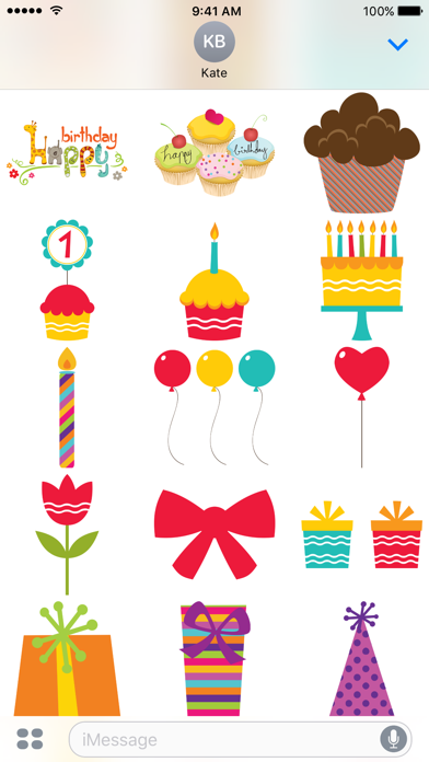 Happy Birthday Sticker Packのおすすめ画像4