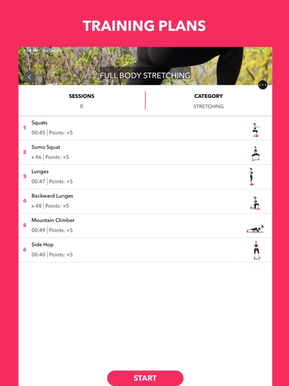 Easy Home Workout Women NO GYM iPad screenshot 4 - Health & Fitness app