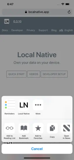 Local Native screenshot 13
