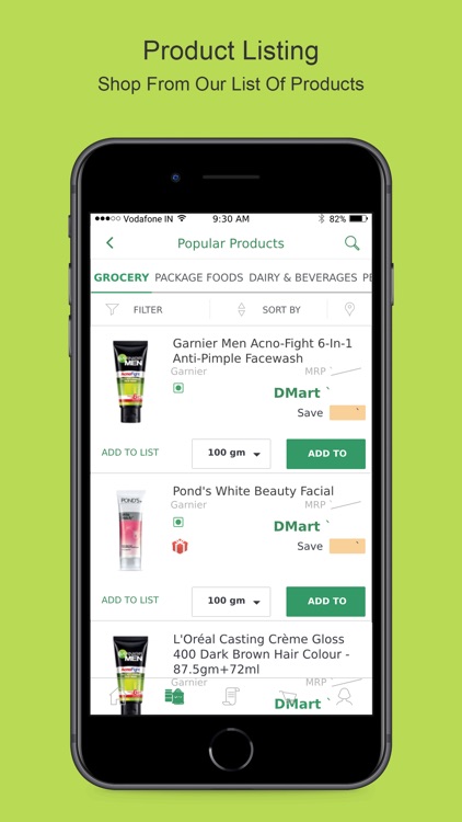 DMart Online Grocery Shopping