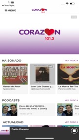 Radio Corazón Chile screenshot