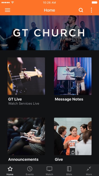 GT Church App Screenshot