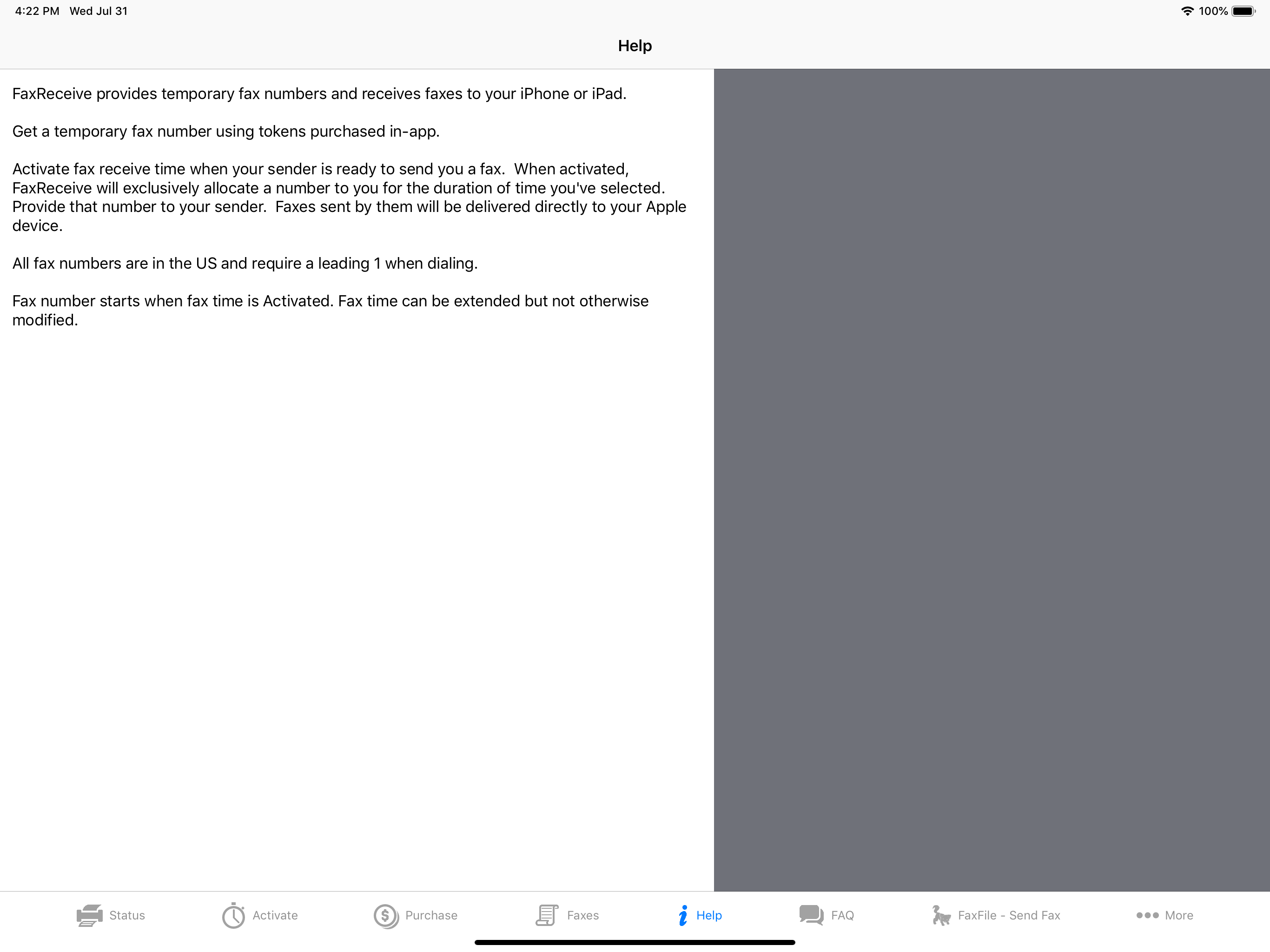 FaxReceive - receive fax app