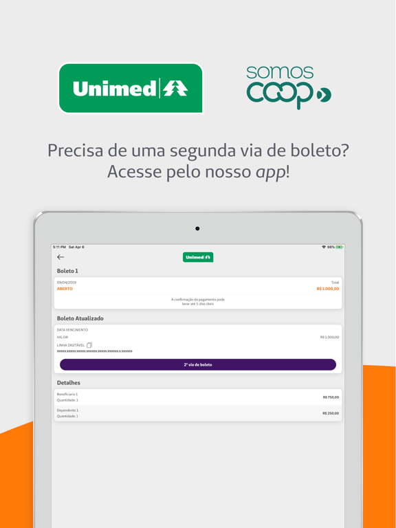 Unimed Cliente iPad screenshot 5 - Medical app