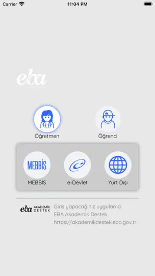 EBA Akademik Destek iPhone Ekran Görüntüsü 1
