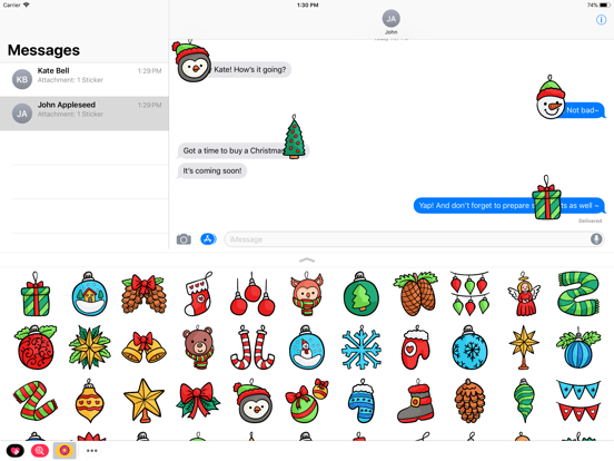 Screenshot #4 pour Autocollants d'hiver neigeux