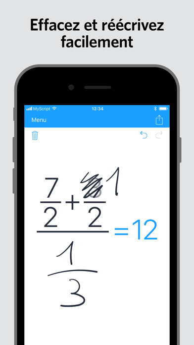 Screenshot #2 pour MyScript Calculator