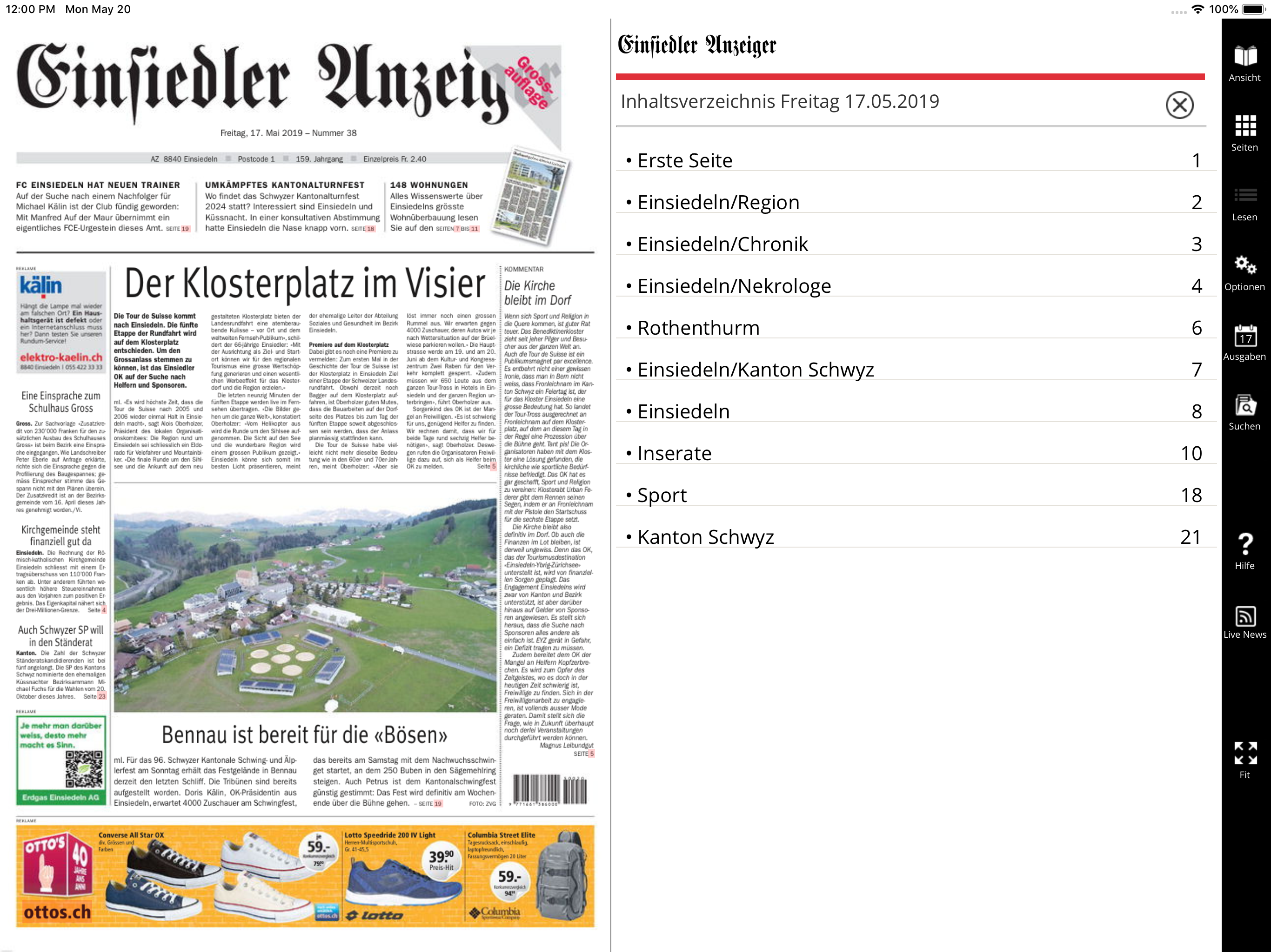Einsiedler Anzeiger
