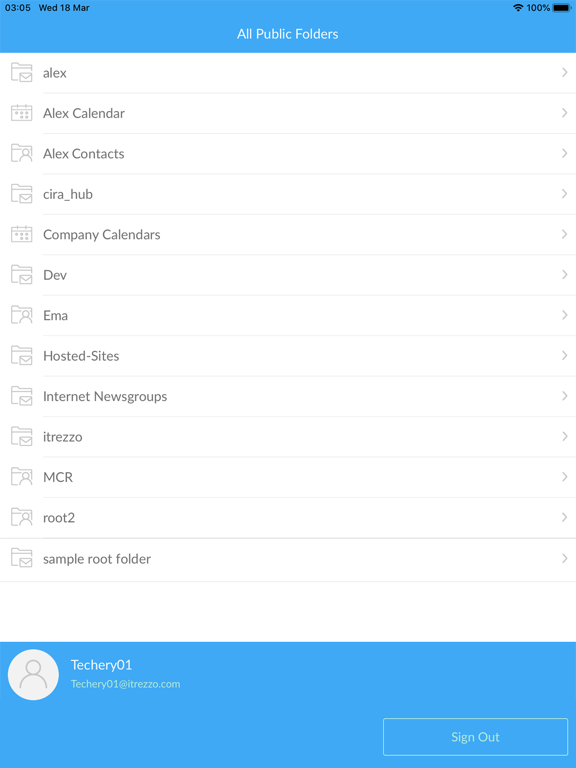 Screenshot #4 pour Exchange Server Public Folders