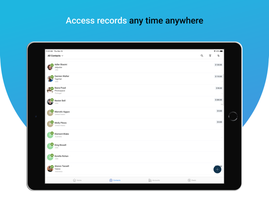 Freshsales iPad screenshot 5 - Business app