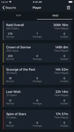Reports for Destiny 2 iPhone image 3
