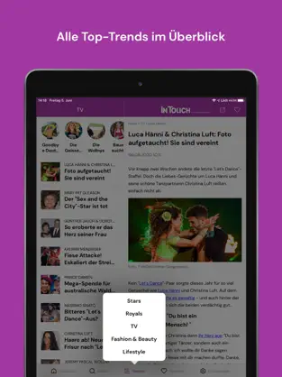 Screenshot 3 InTouch: TV- und Promi-News iphone