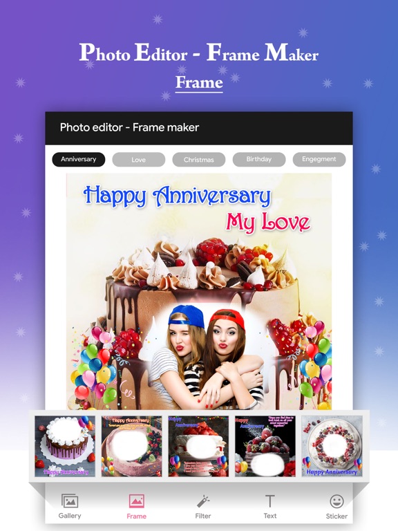 Screenshot #5 pour Photo Editor:Frame-Card Maker