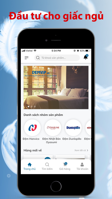 Đệm Vip - Chăn ga gối đệm hạng app screenshot