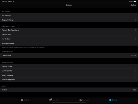 FAir for FlashAir iPad screenshot 5 - Entertainment app