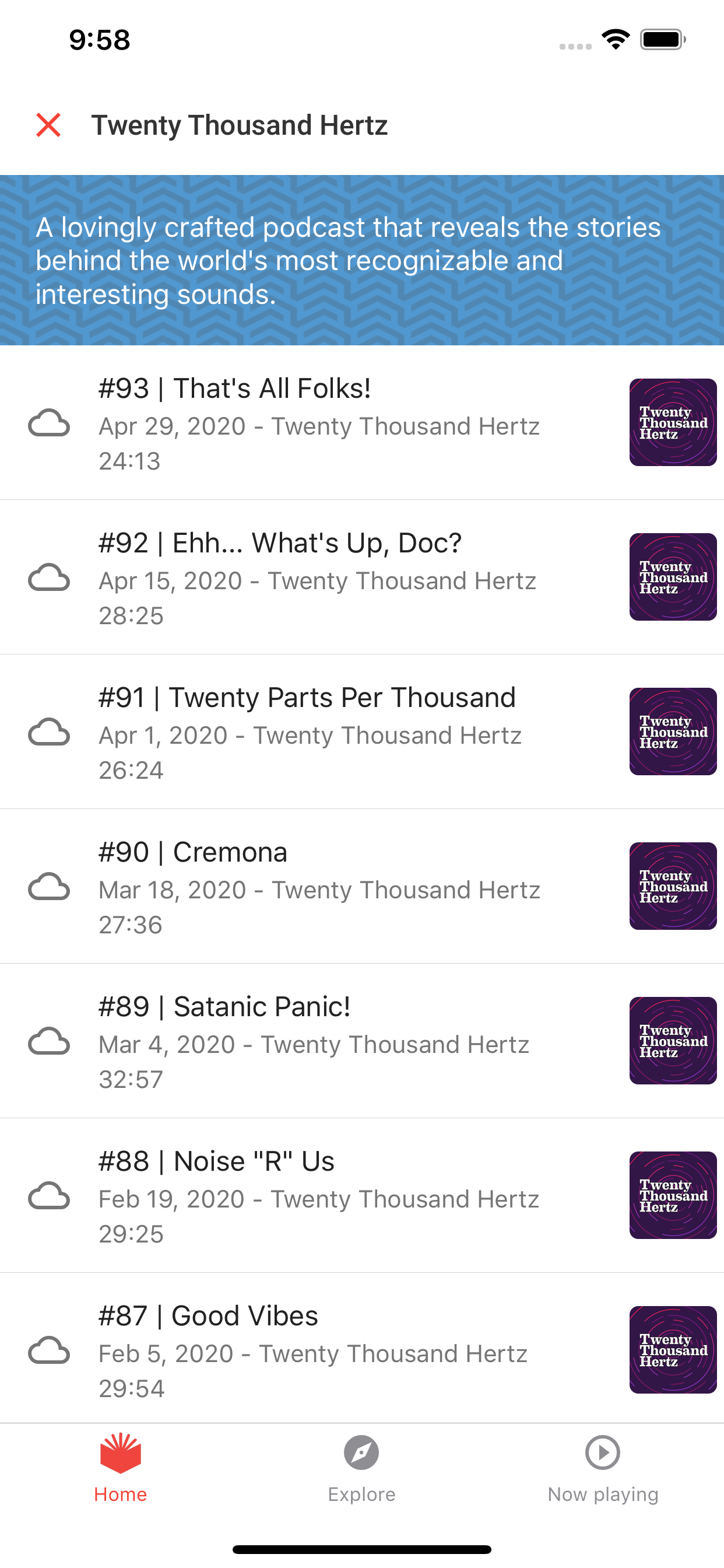 Pastime for podcasts screenshot 3
