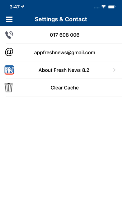 Fresh News International Screenshot