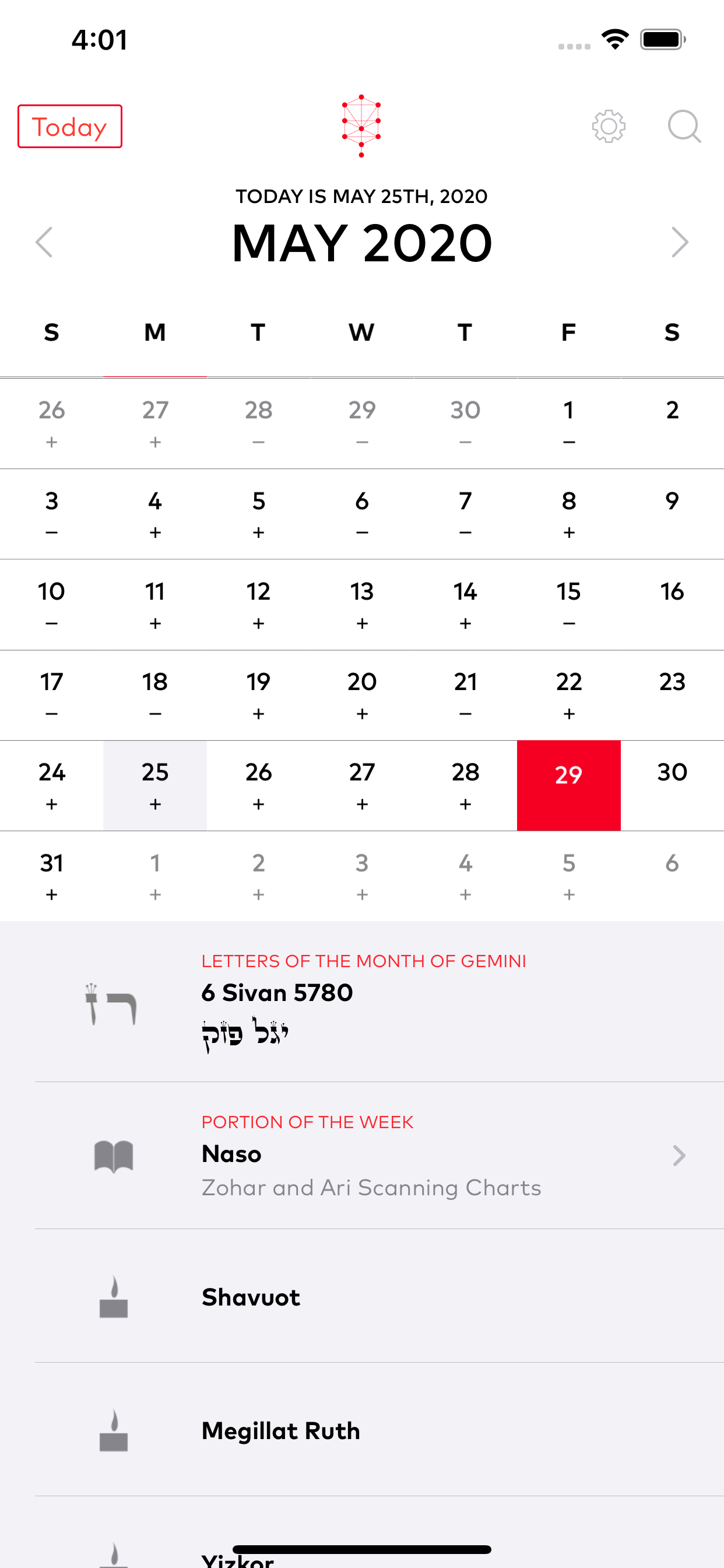 Kabbalistic Calendar