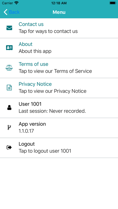 App screenshot