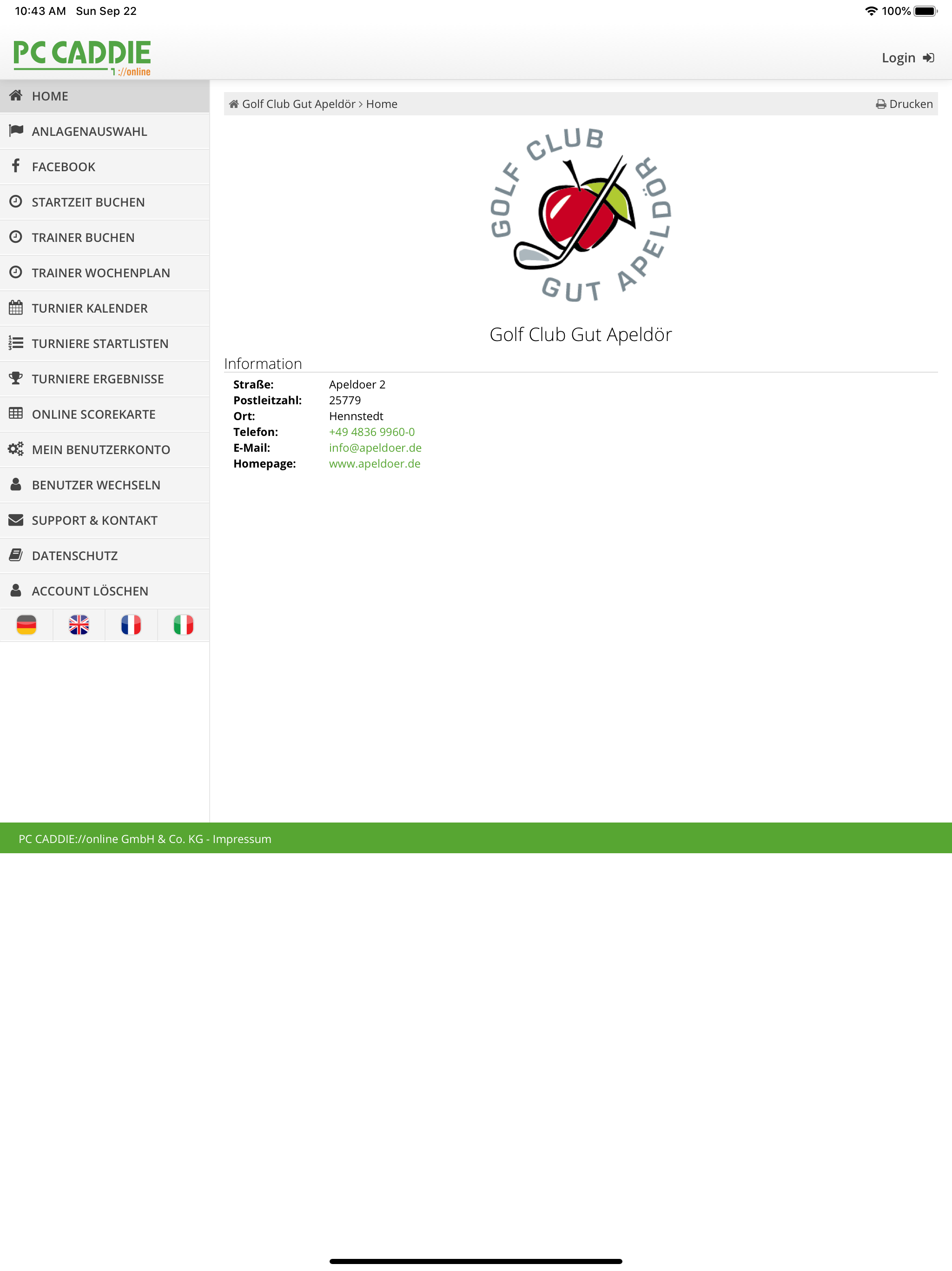 PC CADDIE Golf Club App screenshot 6
