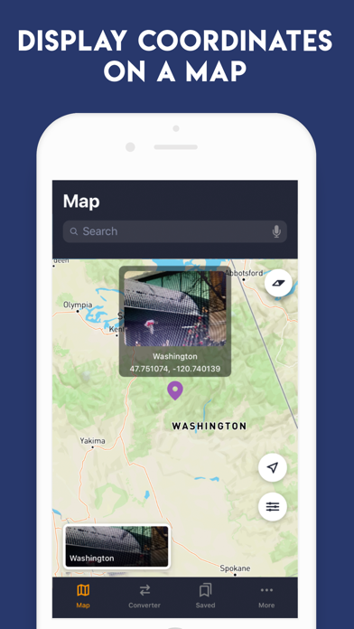 GPS Coordinates Converter App Screenshot