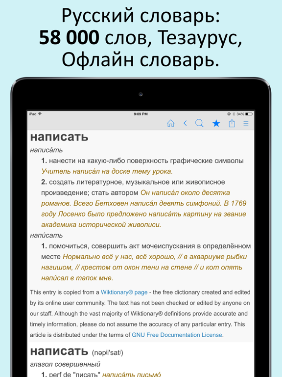 Screenshot #4 pour Русский словарь и тезаурус